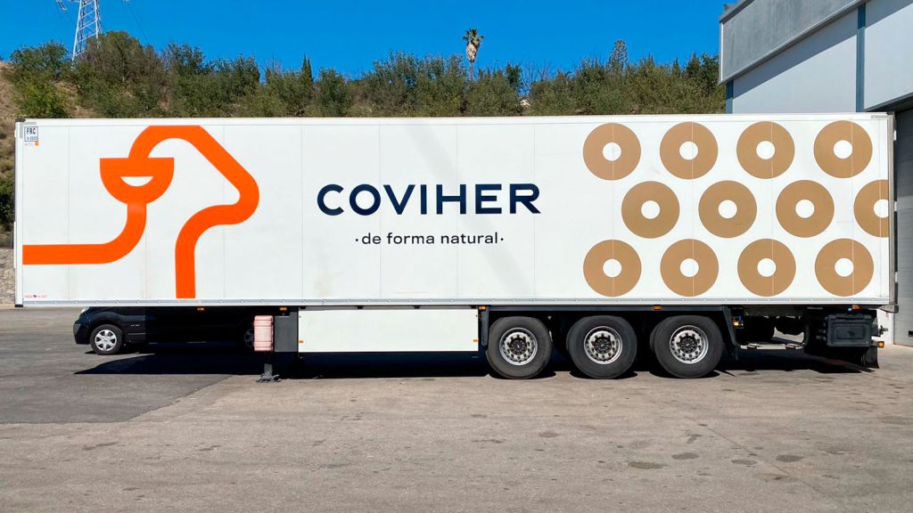 Rotulación caja de camión trailer Coviher.